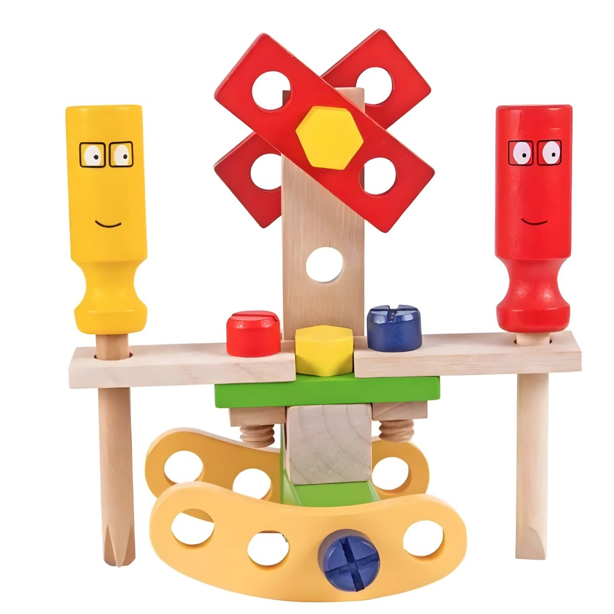 Wooden Tool Kit for Children - Montessori Learning for Construction Skills