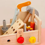 Wooden Tool Set for Kids' Creative Learning - Unisex Montessori Style