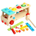 Wooden Tool Set for Kids' Creative Learning - Unisex Montessori Style