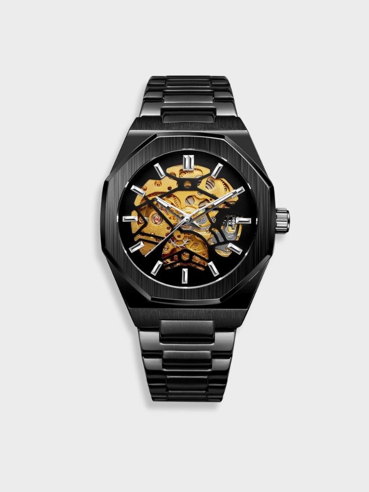 Elegant Chronograph Watch with Leather Strap - Stylish and Functional