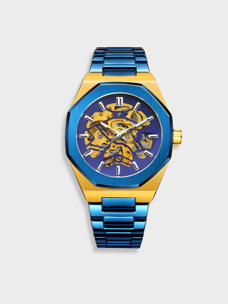 Elegant Chronograph Watch with Leather Strap - Stylish and Functional
