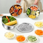 Edelstahl Siebschüssel und Abtropfkolander mit mehreren Funktionen