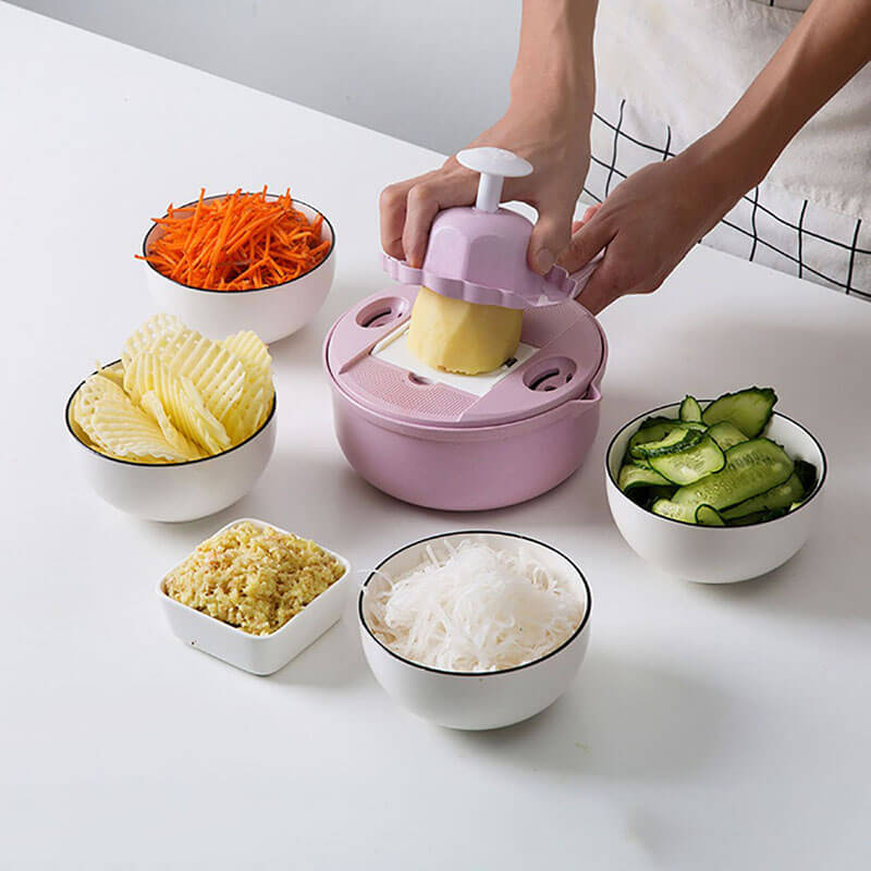 MultiSchnitt 12-in-1 Gemüseschneider – Vielseitig und platzsparend