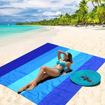 Generous, quick-drying beach blanket for 4-7 people