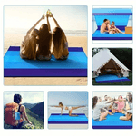 Generous, quick-drying beach blanket for 4-7 people