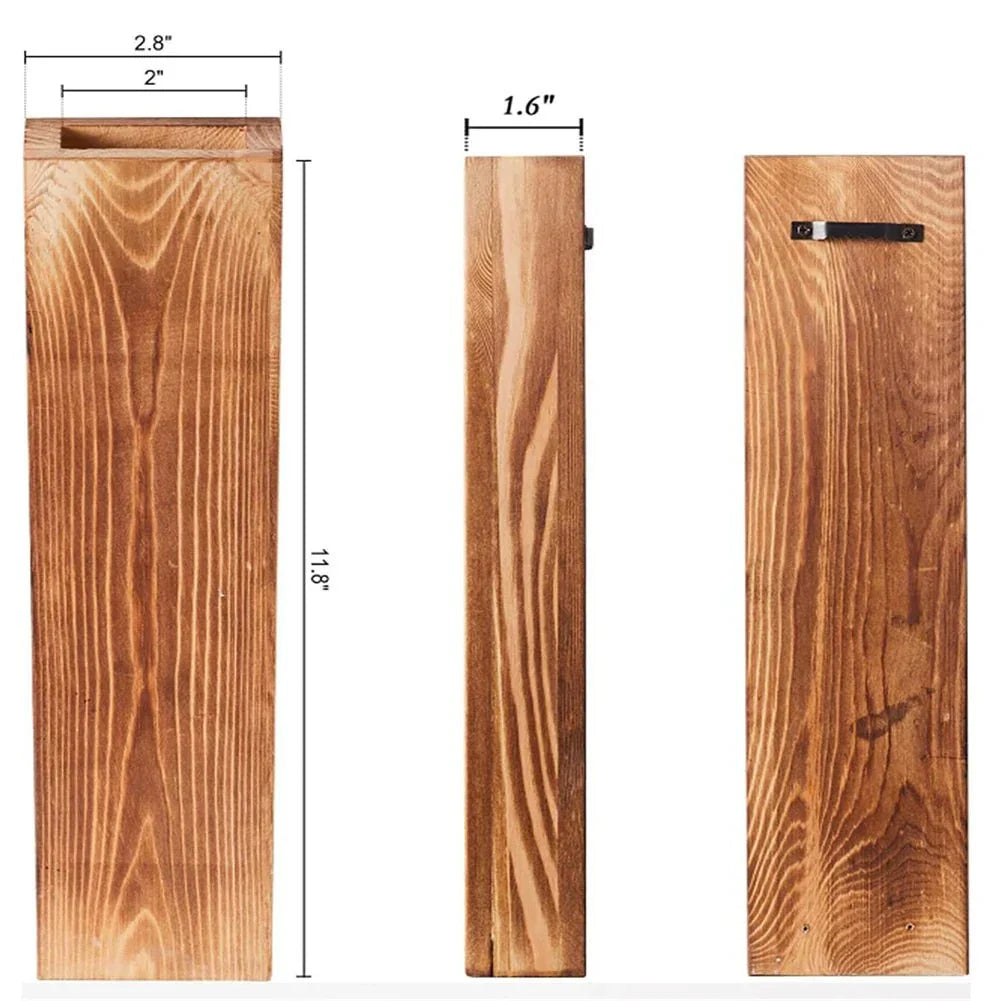 Elegant Wooden Wall Mount for Plants and Decoration