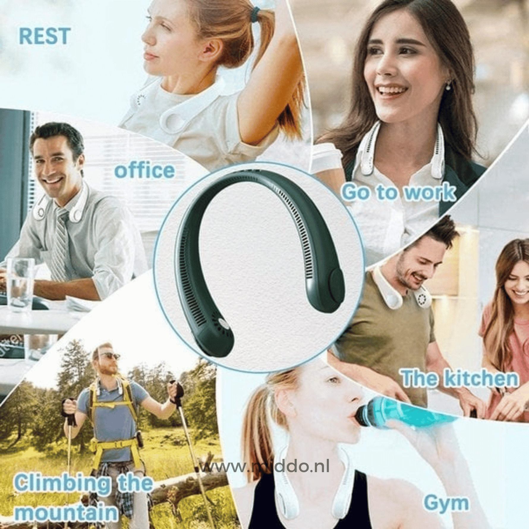 Refreshing Neck Fan | Portable and Rechargeable for Instant Cooling