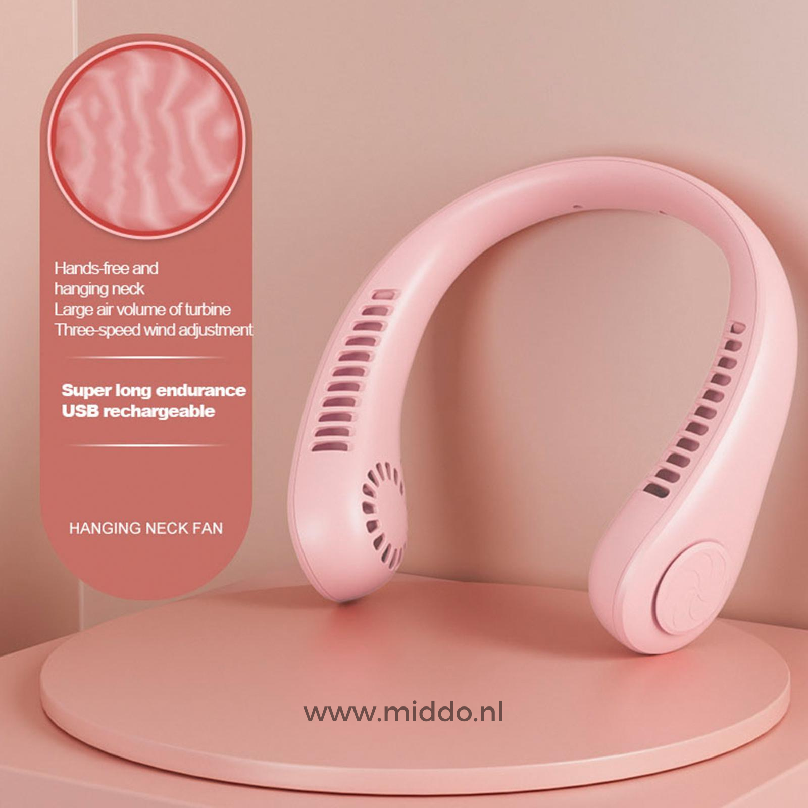 Refreshing Neck Fan | Portable and Rechargeable for Instant Cooling