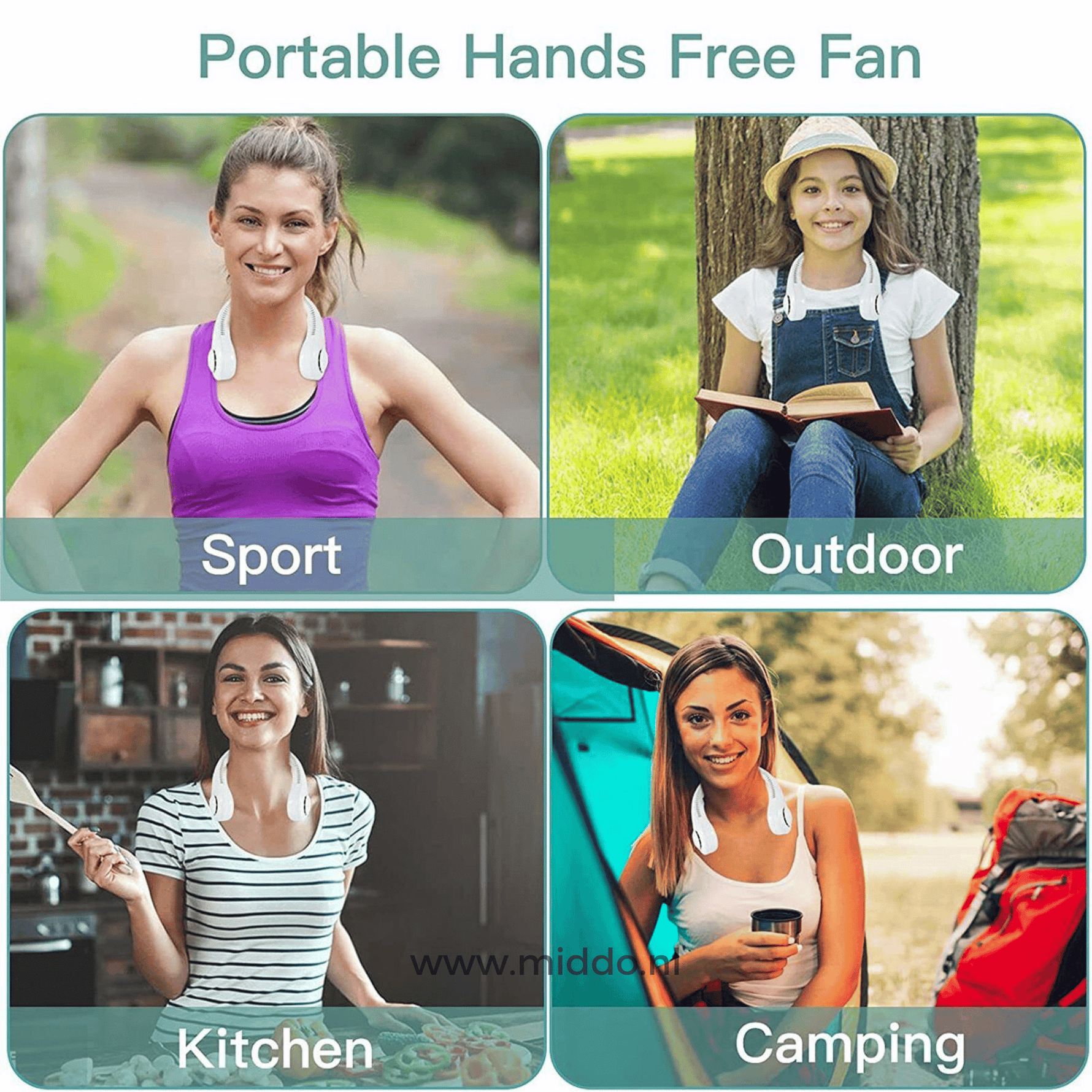 Refreshing Neck Fan | Portable and Rechargeable for Instant Cooling