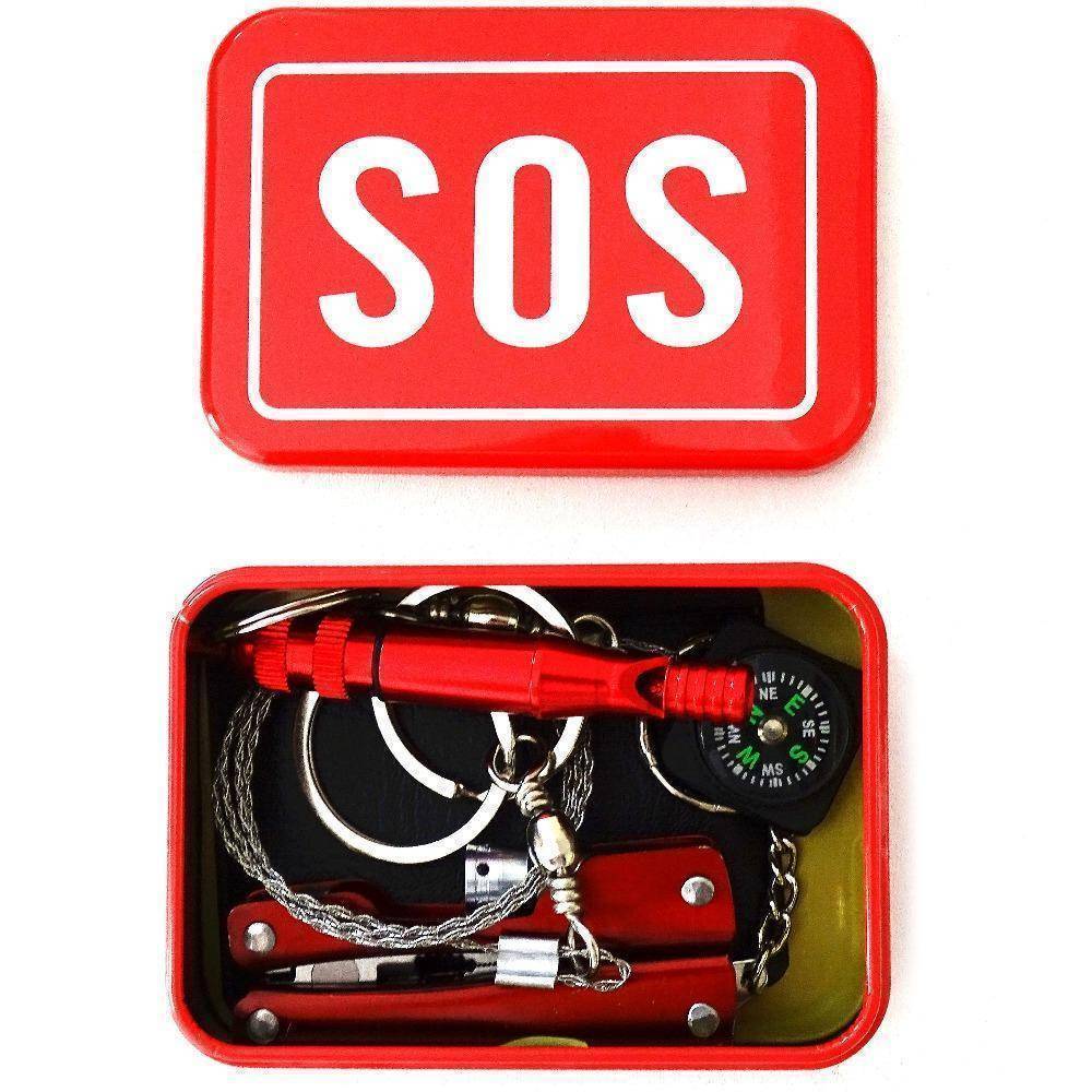 Tragbares SOS Überlebensset mit 8 Werkzeugen