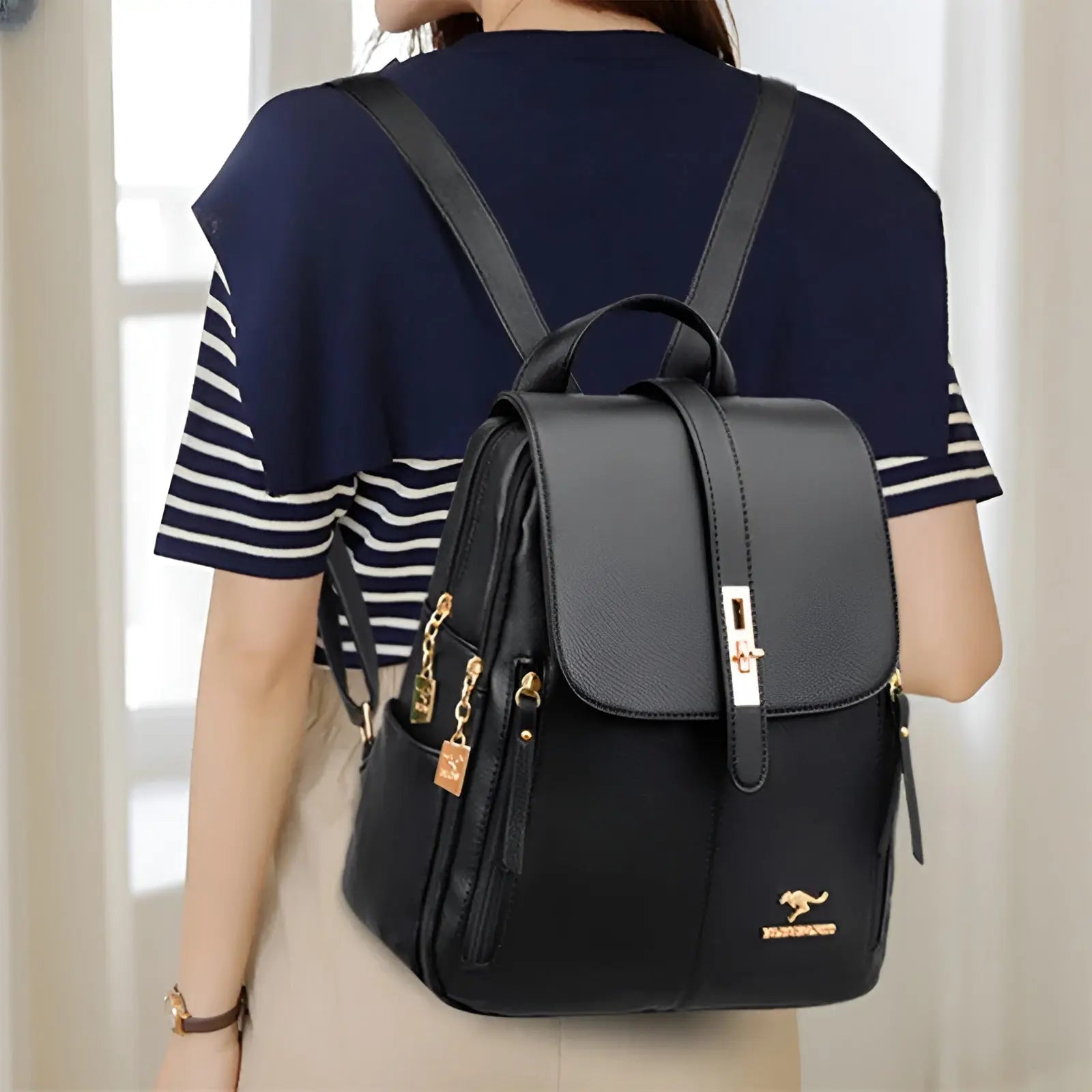 Eleganter Rucksack aus Leder – Stilvoll und Praktisch