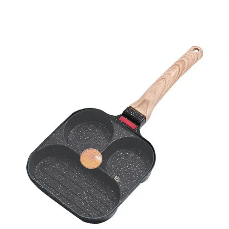 Vielseitige Antihaft-Pfanne mit Deckel für perfektes Frühstück