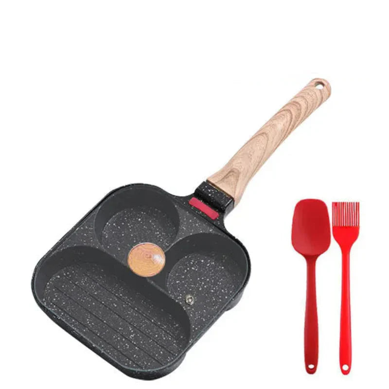 Vielseitige Antihaft-Pfanne mit Deckel für perfektes Frühstück