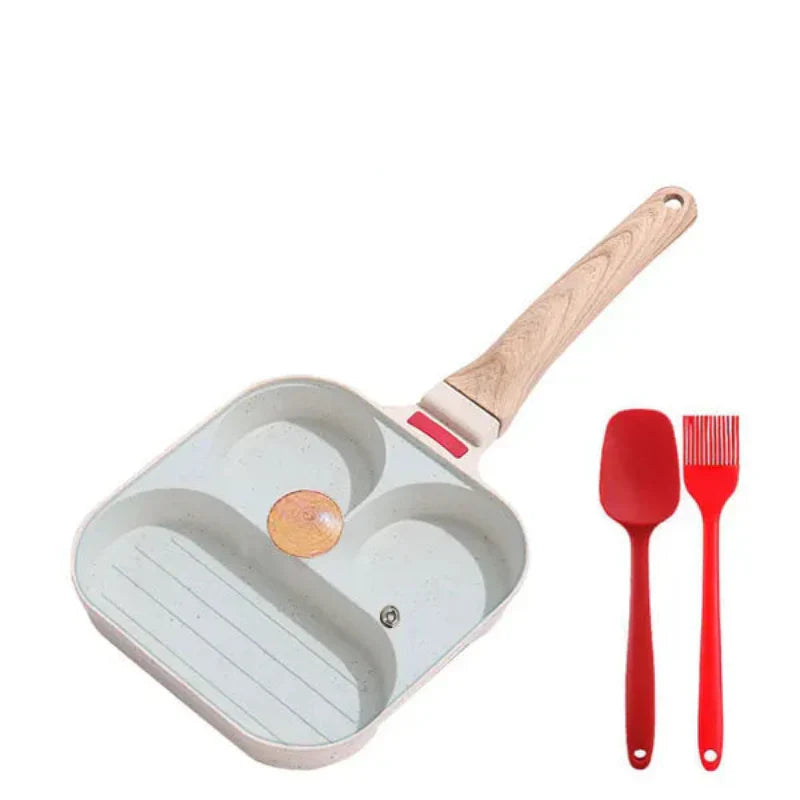 Vielseitige Antihaft-Pfanne mit Deckel für perfektes Frühstück