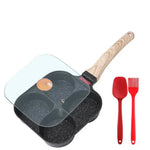 Vielseitige Antihaft-Pfanne mit Deckel für perfektes Frühstück