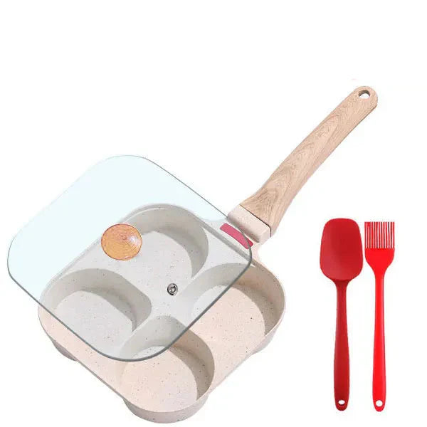 Vielseitige Antihaft-Pfanne mit Deckel für perfektes Frühstück