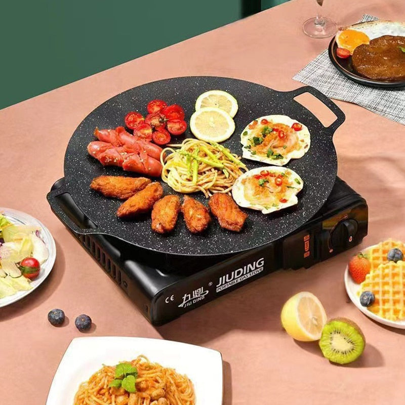 Gusseiserne Grillpfanne für Outdoor BBQ – Perfekt für Camping