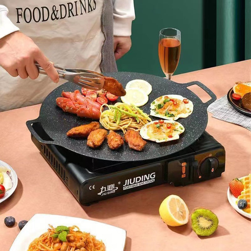 Gusseiserne Grillpfanne für Outdoor BBQ – Perfekt für Camping