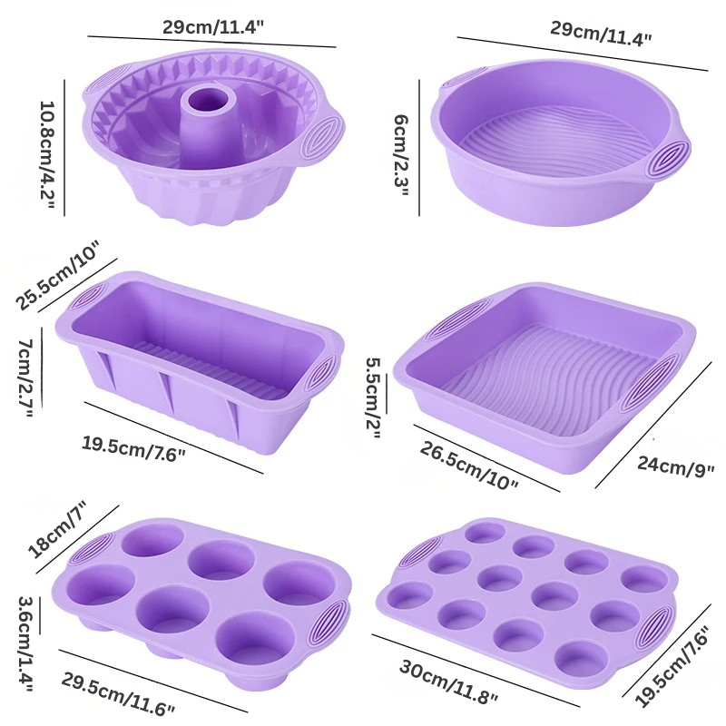 Vielseitige Silikon-Backformen für müheloses Backen