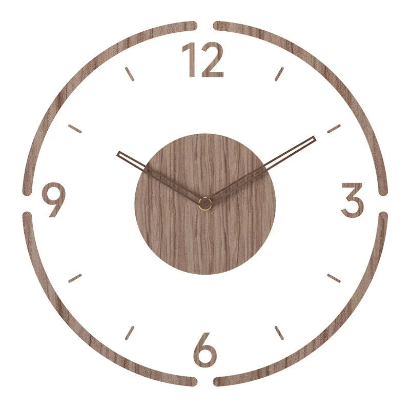Elegante Holz Wanduhr - Stilvolles Design ohne Geräusche