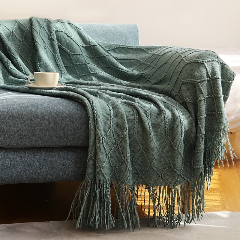 Warmth and Style: Cozy Knitted Blanket for Your Home