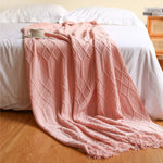 Warmth and Style: Cozy Knitted Blanket for Your Home