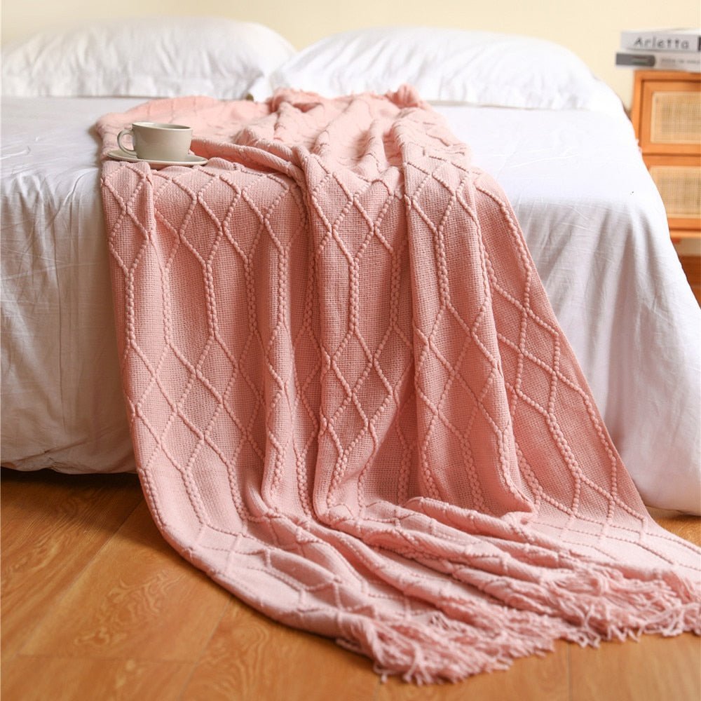 Warmth and Style: Cozy Knitted Blanket for Your Home