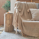 Warmth and Style: Cozy Knitted Blanket for Your Home