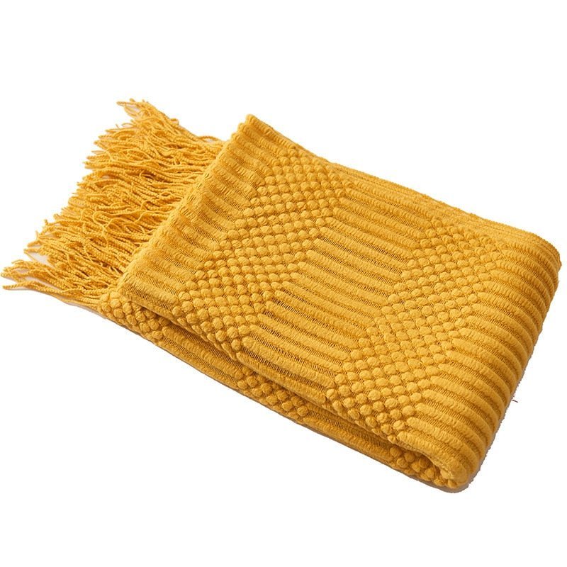 Warmth and Style: Cozy Knitted Blanket for Your Home