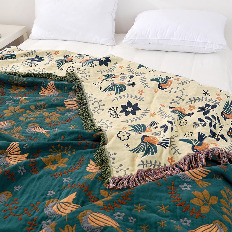 Scandinavian Reversible Blanket for Stylish Coziness