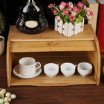 Stylish Wooden Bread Box with Roll-Top - Freshness for Your Kitchen