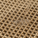 Elegant bathroom mat with non-slip backing and waffle design