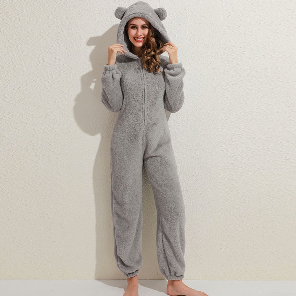 Gemütlicher Fleece Onesie für Damen | Perfekt für Zuhause
