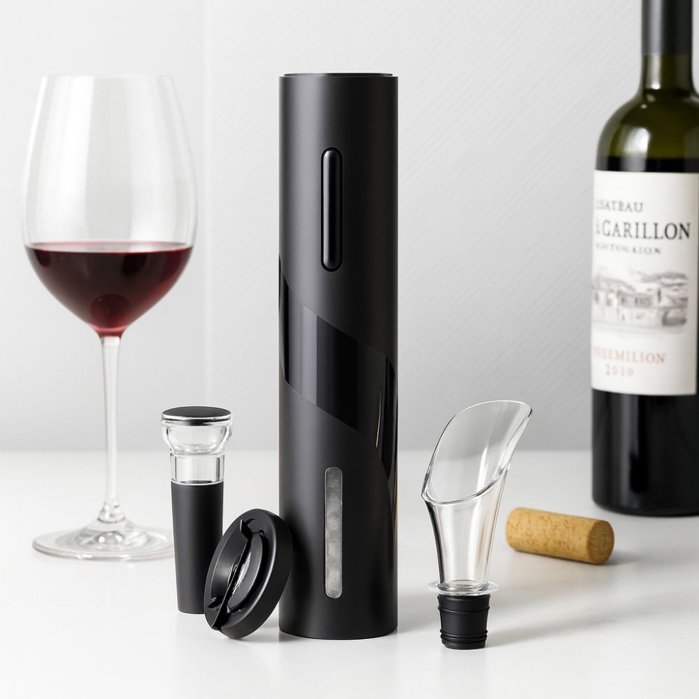 Elegantes Flaschenöffner Set für Wein und Bier – OpenEase