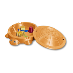 Schildkröten-Spielplatz mit Sand und Zubehör