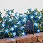 Solar-Powered Flower String Lights for Garden Decoration