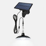 Remote-Controlled Solar Pendant Light for Outdoor Use - 1 or 2 Heads