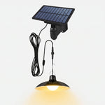 Remote-Controlled Solar Pendant Light for Outdoor Use - 1 or 2 Heads
