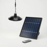 Remote-Controlled Solar Pendant Light for Outdoor Use - 1 or 2 Heads