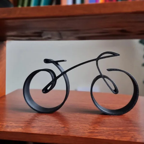 Fahrrad-Silhouette aus Metall – Minimalistische Wanddekoration für Radfahrer