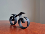Fahrrad-Silhouette aus Metall – Minimalistische Wanddekoration für Radfahrer