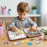 Montessori Mal- und Spielbuch – 2in1 Geschichten für Kinder