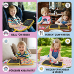 Wiederverwendbares Malbuch für Kinder zum Mitnehmen
