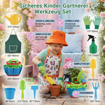 Kinder Gärtnerei Werkzeug Set für sicheres Arbeiten im Garten