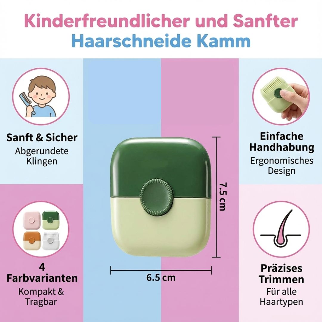 Sanfter Kamm zum Haarschneiden für Kinder