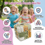 Puzzle Würfel mit 3D Labyrinth-Design