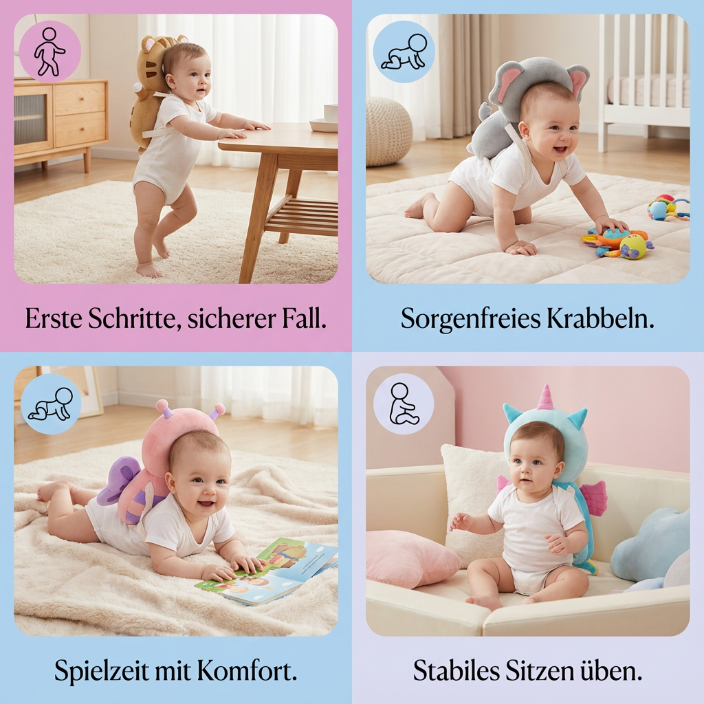 Schützender Babyhelm für sanften Kopfschutz