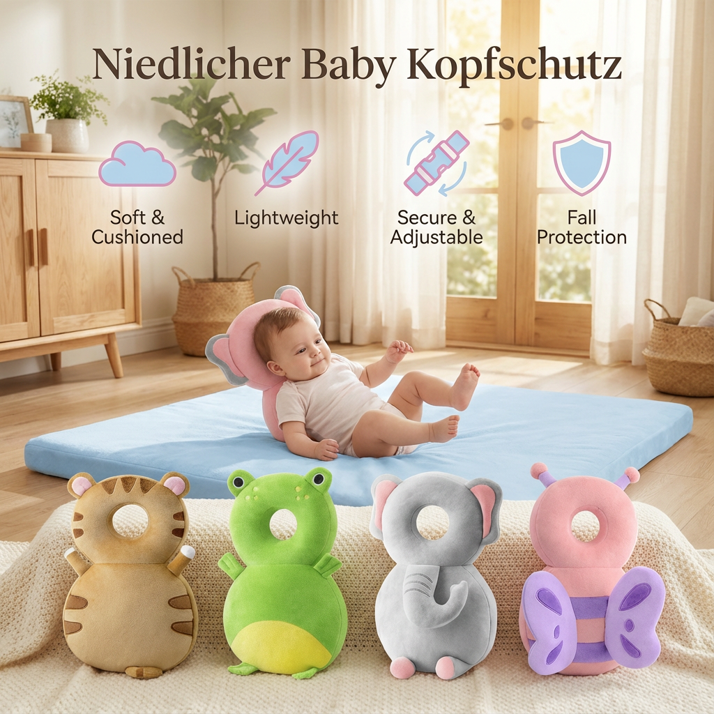 Schützender Babyhelm für sanften Kopfschutz