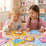Selbstgemachtes Set für Stickpuppen
