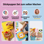 Selbstgemachtes Set für Stickpuppen